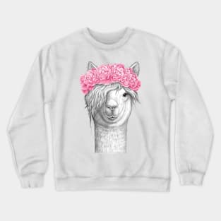 Lama with pions Crewneck Sweatshirt